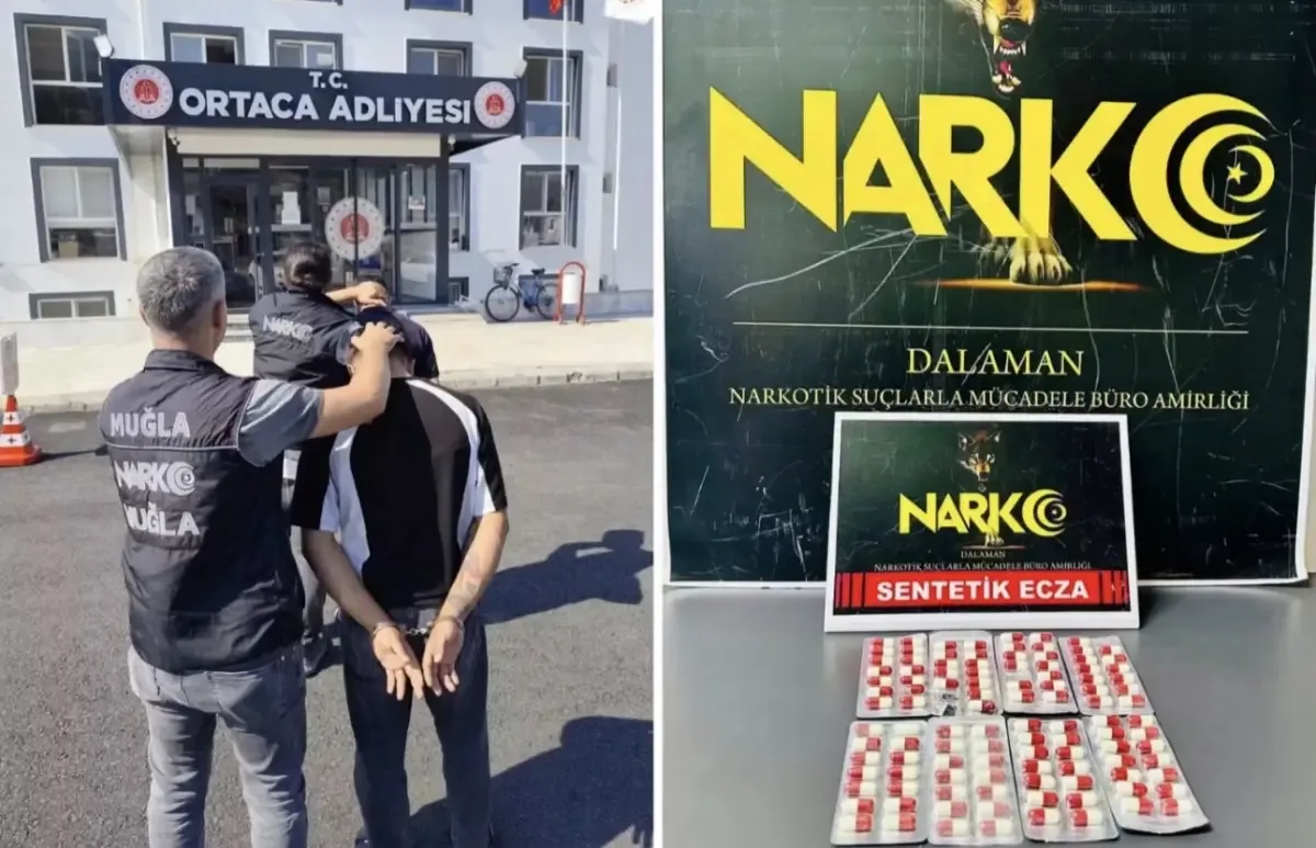 Antalya’dan Dalaman’a Otobüsle uyuşturucu getiren 2 şüpheli yakalandı