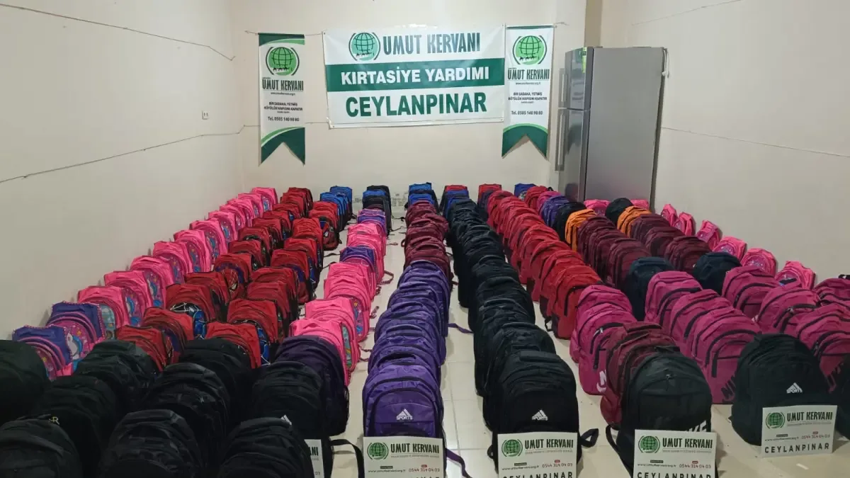 Umut Kervanı’ndan Ceylanpınar’da eğitime destek