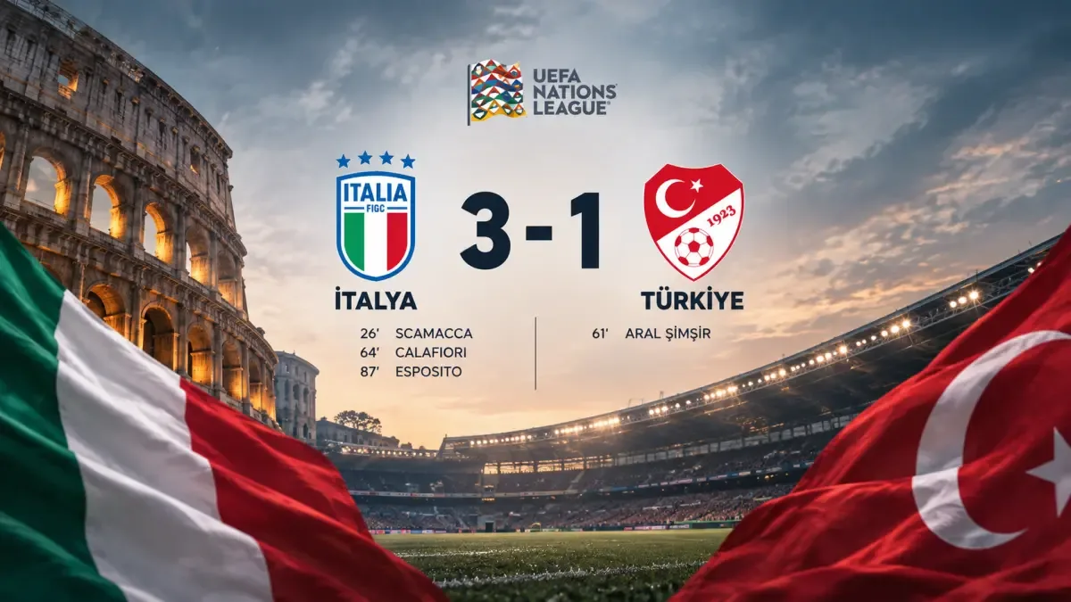 İtalya 3-1 Türkiye, A Millî Takım deplasmanda mağlup