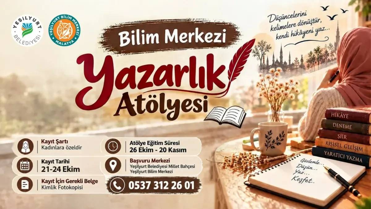 Malatya’da kadınlara özel yazarlık atölyesi düzenlenecek