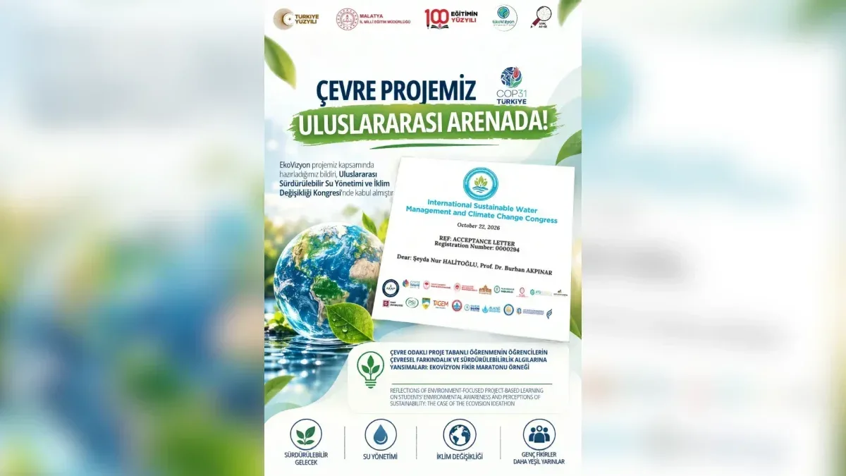 Malatya’nın çevre projesi uluslararası kongreye kabul edildi