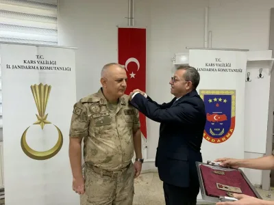 Kars’ta Rütbe Terfi Töreni: Tuğgeneral Halil Coşkun’un Apoleti Takıldı