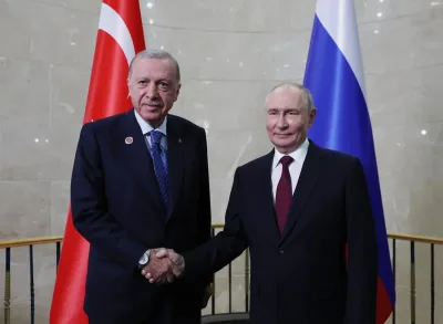 Cumhurbaşkanı Erdoğan, Rusya Devlet Başkanı Putin ile bir araya geldi