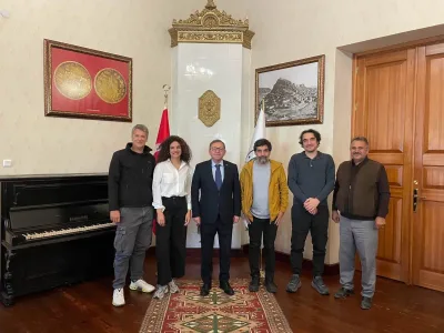 Vali Ziya Polat sinema film ekibini makamında ağırladı