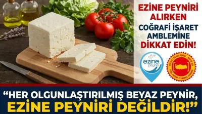 Ezine Peyniri için uluslararası mücadele: “Her olgunlaştırılmış beyaz peynir, Ezine Peyniri değildir!”